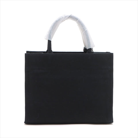 VERSACE Logo Canvas 2WAY Handbag black WS15088