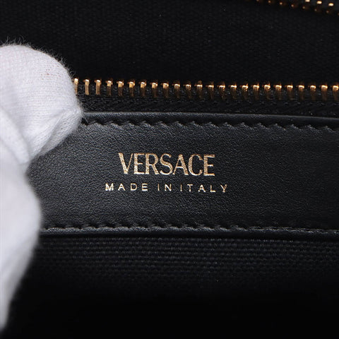 Versace Logo Canvas 2WAY Sac à main noir WS15089