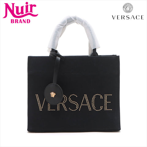 Versace Logo Canvas 2WAY Sac à main noir WS15089