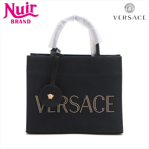 Versace Logo Canvas 2WAY Sac à main noir WS15090