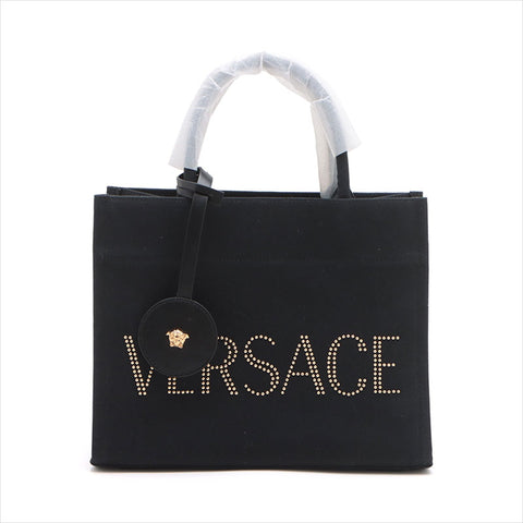 Versace Logo Canvas 2WAY Sac à main noir WS15090