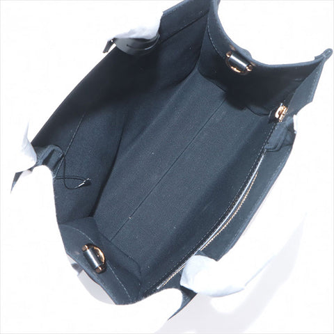 Versace Logo Canvas 2WAY Handbag Black WS15090