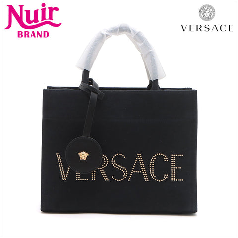 Versace Logo Canvas 2WAY Sac à main noir WS15092