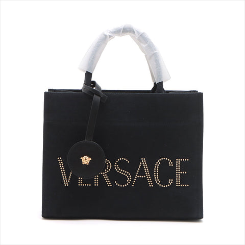 Versace Logo Canvas 2WAY Sac à main noir WS15092