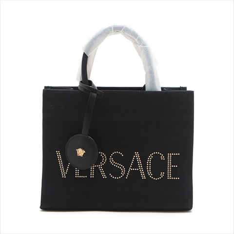 Versace Logo Canvas 2WAY Sac à main noir WS15094
