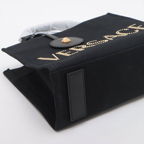 Versace Logo Canvas 2WAY Sac à main noir WS15094