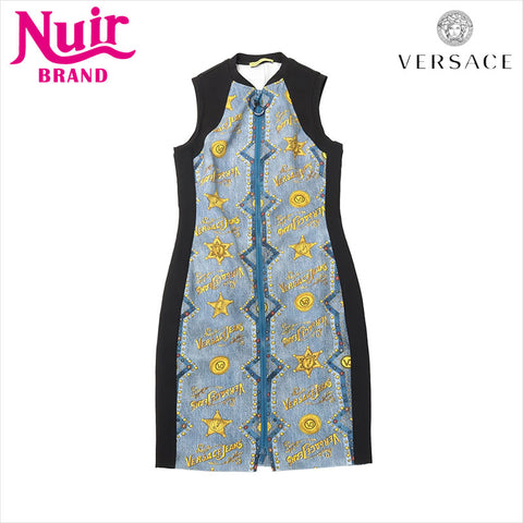 VERSACE Versace Jeans Couture Polyamide x Elastane Sleeveless Dress I42 D2HTB413 one piece multicolor WS15095
