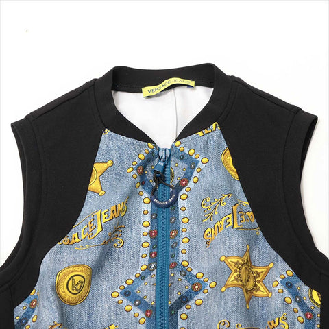 VERSACE Versace Jeans Couture Polyamide x Elastane Sleeveless Dress I42 D2HTB413 one piece multicolor WS15095