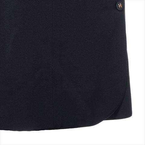 CHANEL COCO Button 96P Wool 38 P06492V04022 skirt Navy WS15098