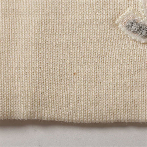 CHANEL COCO Mark Wool High Neck Knit knit Ivory WS15099