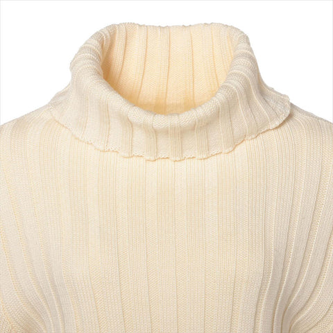 CHANEL COCO Mark Wool High Neck Knit knit Ivory WS15099