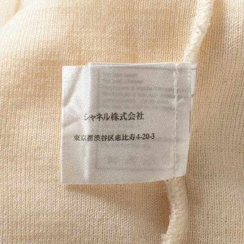 CHANEL COCO Mark Wool High Neck Knit knit Ivory WS15099