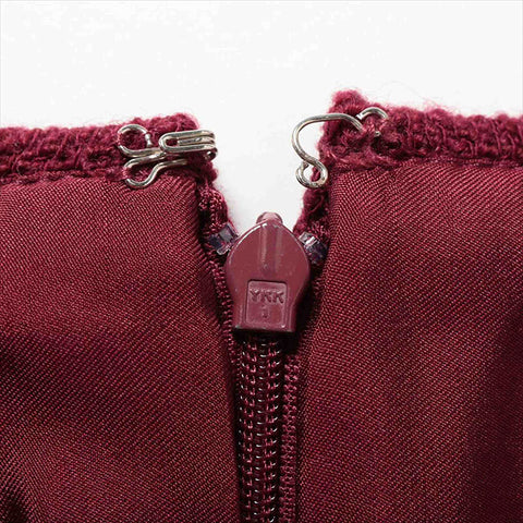CHANEL COCO Button 98A Wool x Nylon Set P11509V06767 suit Bordeaux WS15101