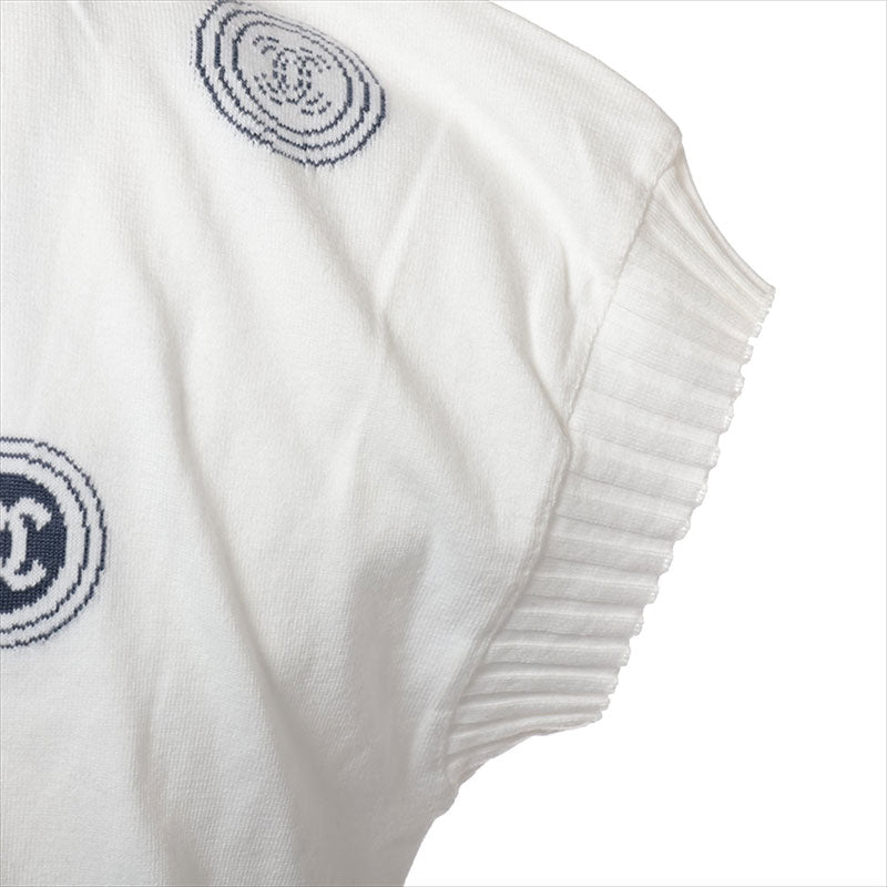 CHANEL ホワイトモヘヤニット 38