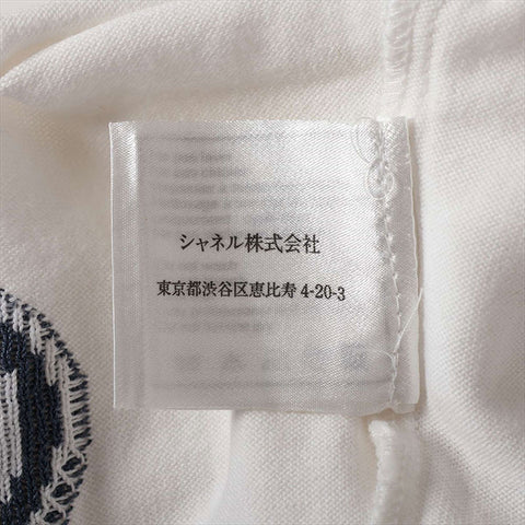 シャネル CHANEL Size:38  P17562V00938 01P　コットン ニット ホワイト×ネイビー WS15102