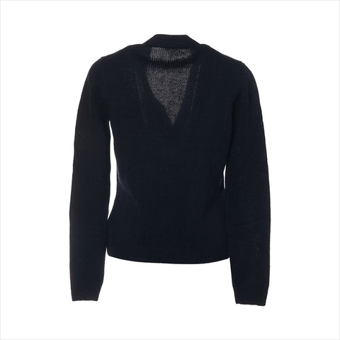 MIU MIU 16年羊绒MMC979 Cardigan海军WS15104