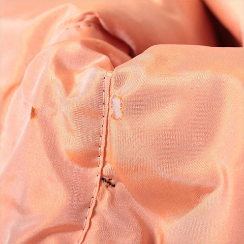 香奈儿丝绸长外套海狸皮大衣黑色WS15110