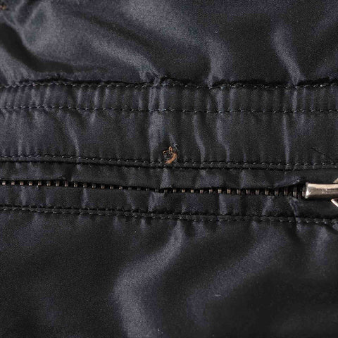 Chanel Silk Long manteau de castor manteau de fourrure noire WS15110