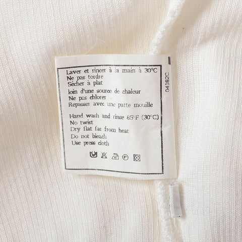 Chanel Coco Mark 96P Cotton P06574W03007 Short-sleeved T-shirt Black x White WS15113