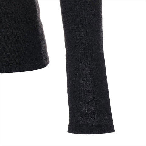 Chanel Chanel 05a Kaschmir x Seidenschildkragenpullover Strick P26591V01981 Strickgrau WS15114