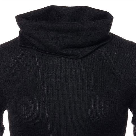 Chanel Chanel 05a Kaschmir x Seidenschildkragenpullover Strick P26591V01981 Strickgrau WS15114