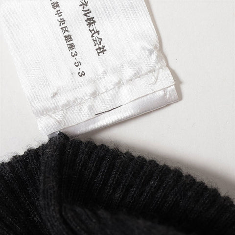 Chanel Chanel 05a Kaschmir x Seidenschildkragenpullover Strick P26591V01981 Strickgrau WS15114