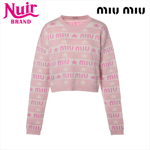 Miu Miu Size:36 MML551 2021 cashmere knit White x pink WS15116