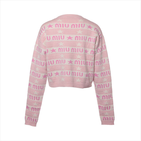 Miu Miu Size:36 MML551 2021 cashmere knit White x pink WS15116