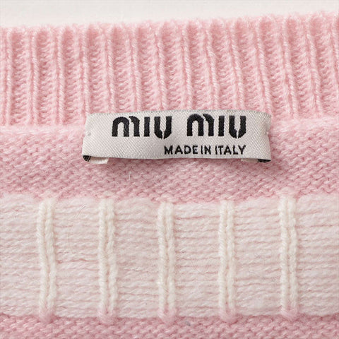 Miu Miu Size:36 MML551 2021 cashmere knit White x pink WS15116