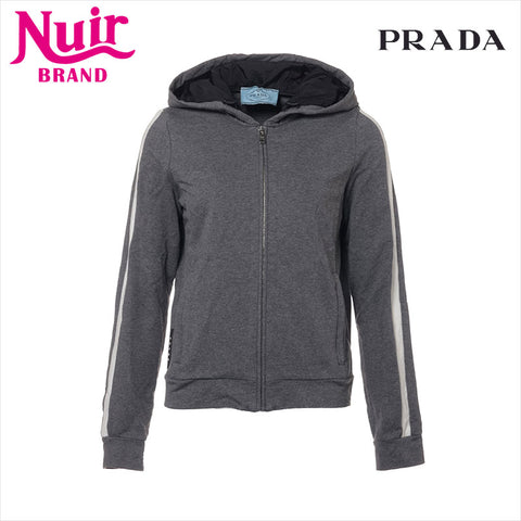 Prada 19 Cotton X Nylon 138541 Parka Gray WS15117