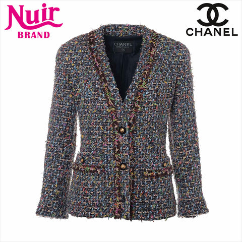 Chanel Coco Button Tweed Jacke Multicolor WS15118