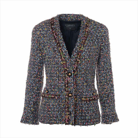 Chanel Coco Button Tweed Jacke Multicolor WS15118