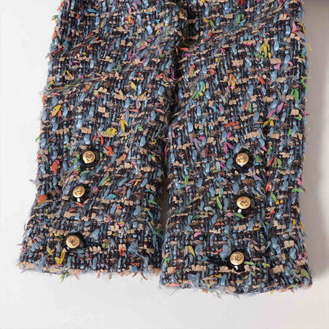 Chanel Coco Button Tweed Jacke Multicolor WS15118