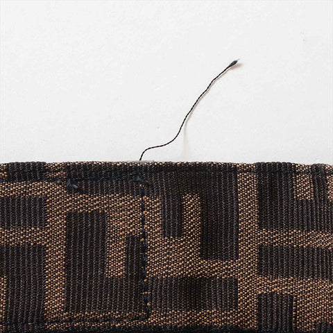 Fendi Zucca Baumwollhose Schwarz x Brown WS15121