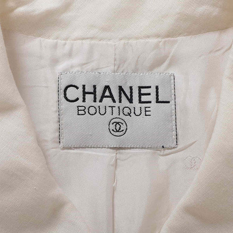 Chanel Coco -Taste Leinen ohne Qualitätsschicht White WS15131