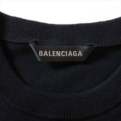 Balenciaga Balenciaga 23 Jahre Baumwolle 788592 Strick Schwarz WS15132