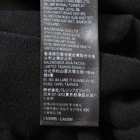 Balenciaga Balenciaga 23 Jahre Baumwolle 788592 Strick Schwarz WS15132