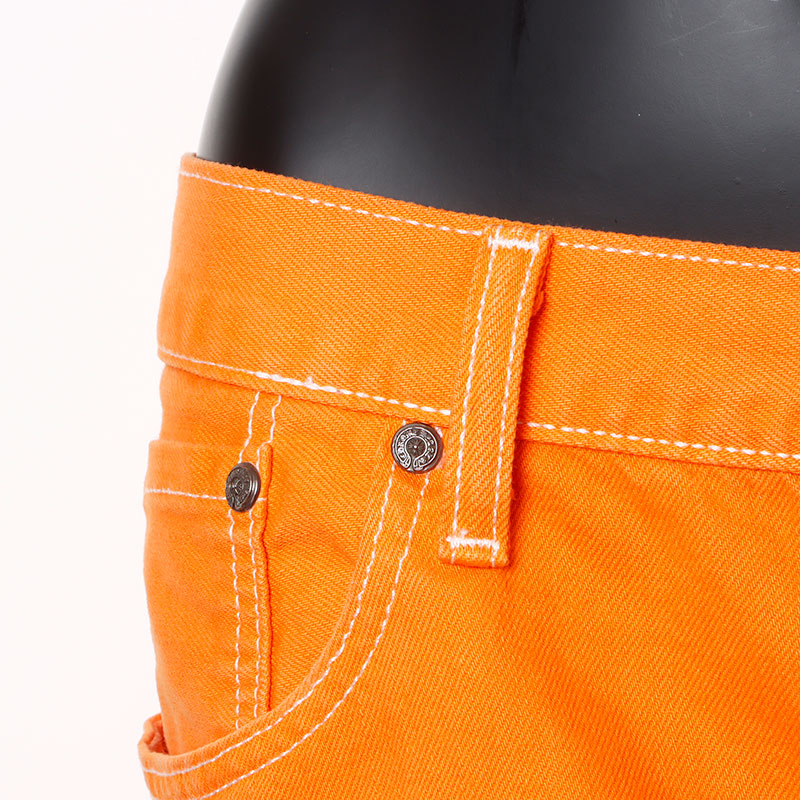 CHROME HEARTS クロムハーツ CHINOS レザー切替 ボタンフライ