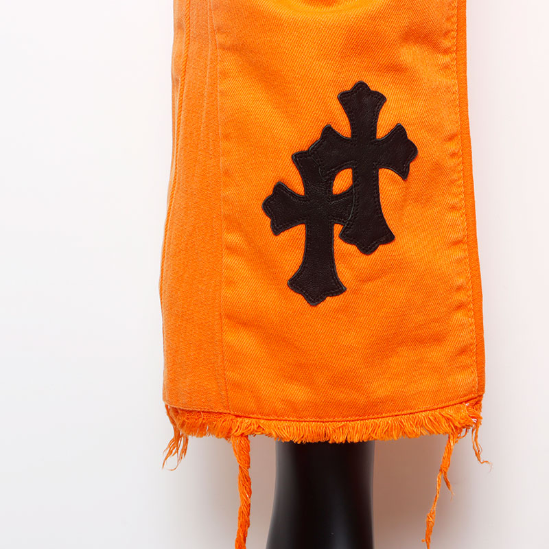 クロムハーツ CHROME HEARTS レザー クロス パッチ ワーク