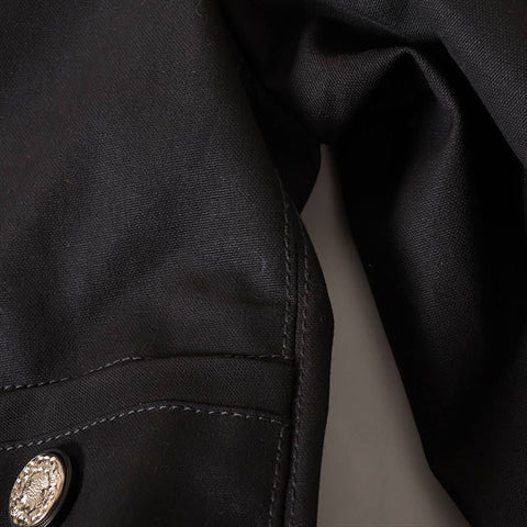 Chanel Coco Button Cotton P62619v48194 Jacke grau WS15135