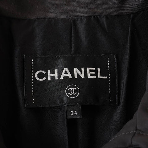 Chanel Coco Button Cotton P62619v48194 Jacke grau WS15135