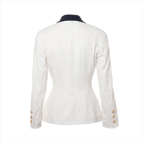 Chanel Coco Mark Chain Belt Jacket White WS15138