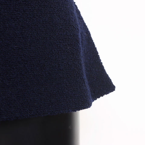 CHANEL Size:40 Tweed COCO Mark Button Jacket Navy WS15143