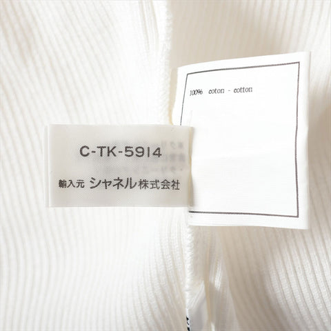Chanel Coco Button 95P Cotton T-shirt PO5161V00233 Short-sleeved T-shirt White WS15144
