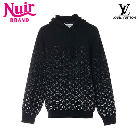 ルイ・ヴィトン LOUIS VUITTON 22AW コットン RM222Q モノグラムグラディエント パーカー ブラック WS15147