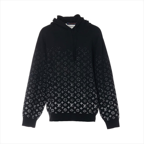 路易威顿路易·维顿22AW棉花RM222Q会标渐变连帽衫黑色WS15147