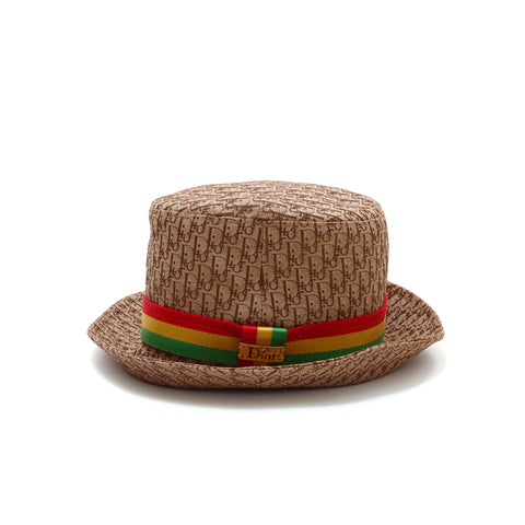 Christian Dior Bucket Hat Rasta Hat Brown WS1514