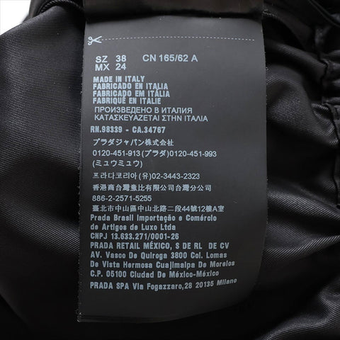 PRADA Size:38 2019 Nylon skirt black WS15150