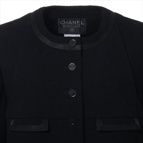 CHANEL シャネル テーラードジャケット ビッグボタン ブラック サイズ40 楽天市場】[中古] 139万 シャネル ジャケット コート CHANEL
