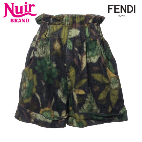 FENDI Size:36 2019 Shorts Green x black WS15156